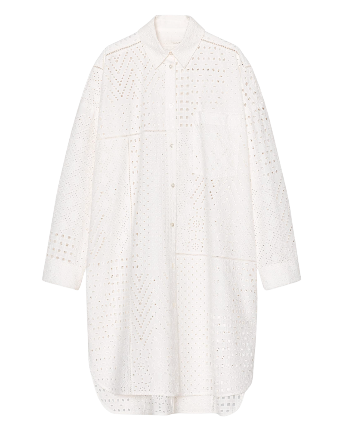 Zara US ZW COLLECTION EMBROIDERED EYELET DRESS