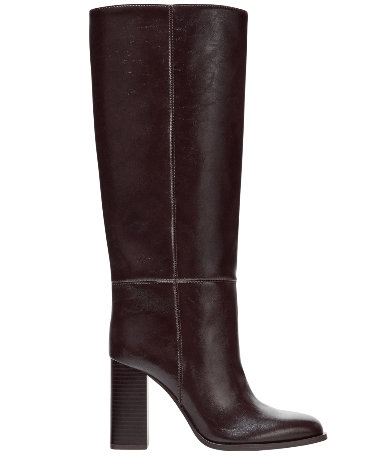 Zara US BLOCK HEEL HIGH BOOTS