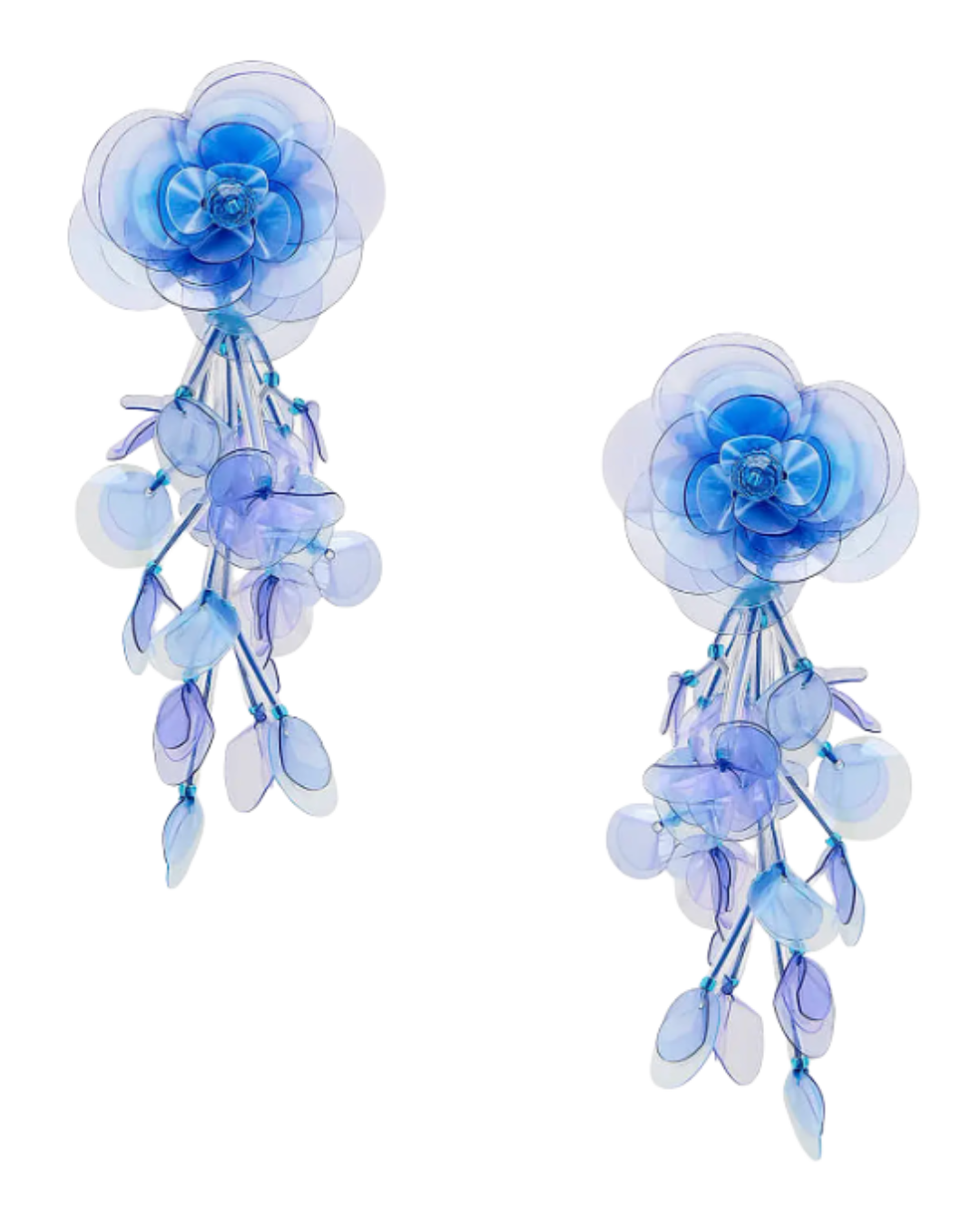 Saks Fifth Avenue Oscar de la Renta Sequin Flower Triple Drop Earrings