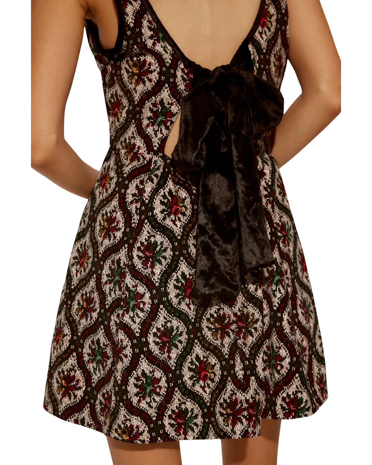 Petal Tapestry Mini Dress