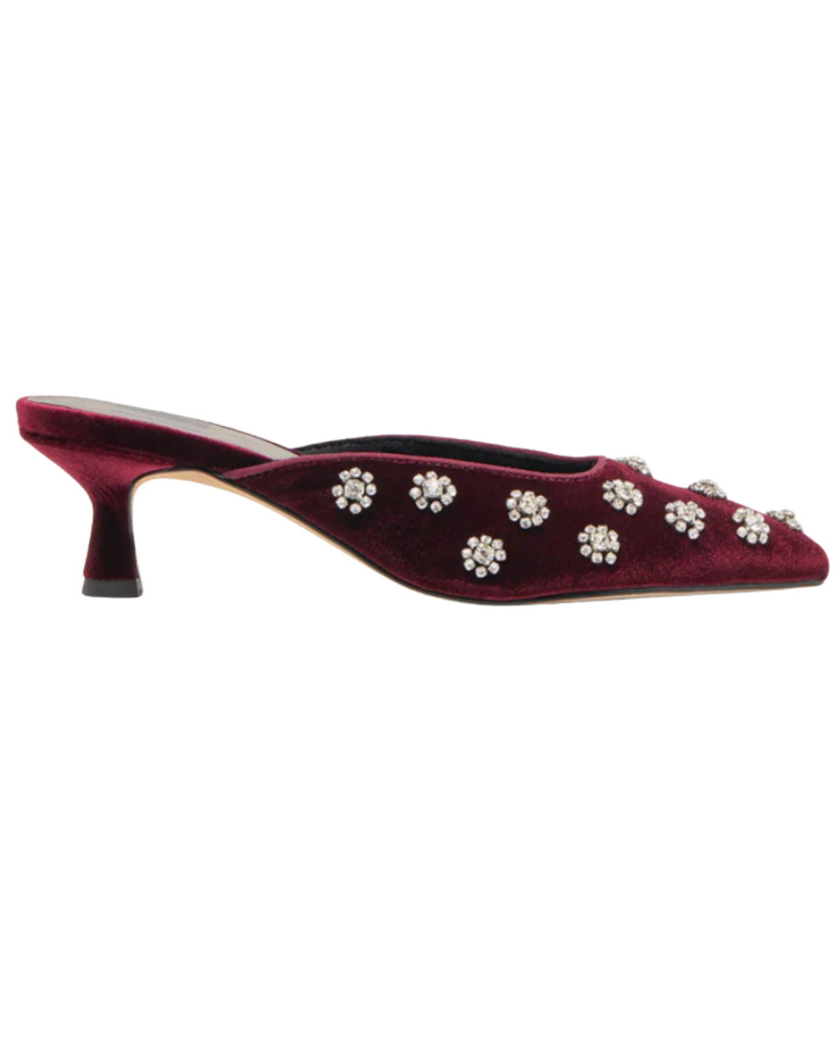 Clara Heels Bordeaux Velvet