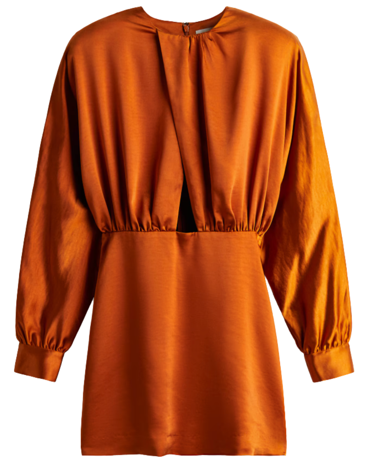 H&M (US + CA) Draped Satin Dress