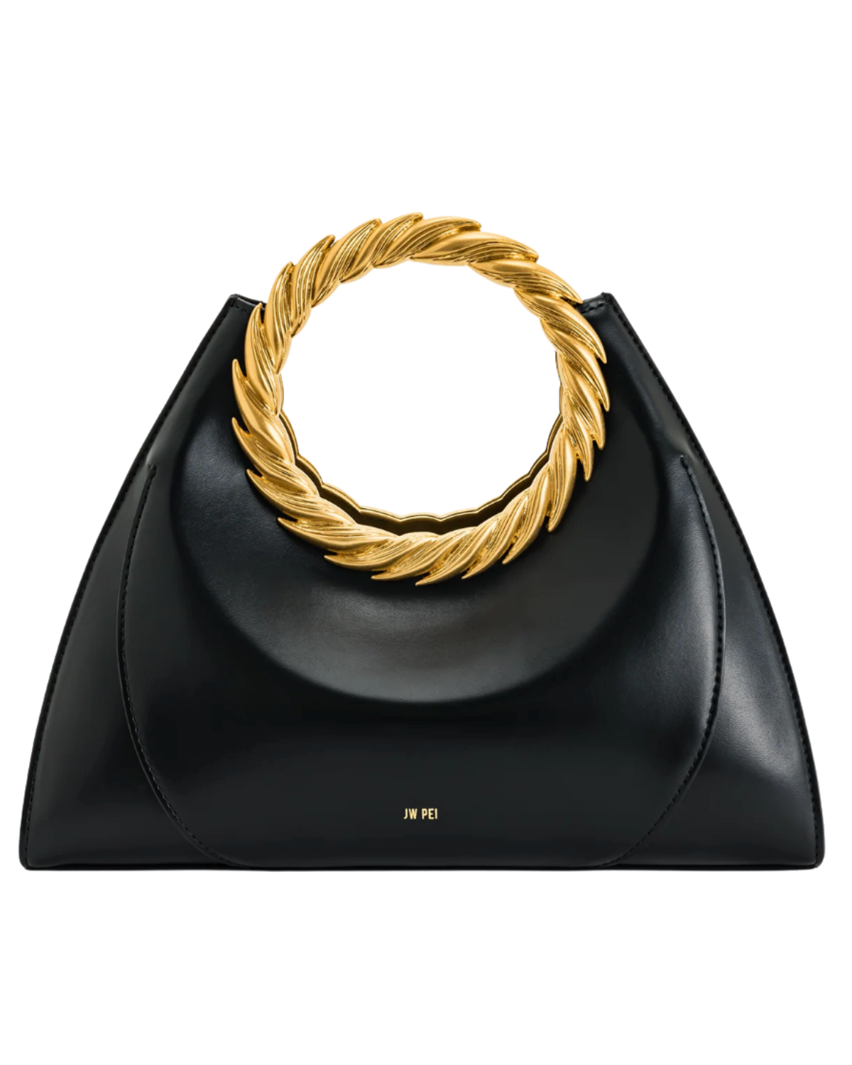 JW pei leaf handle sculpture bag black