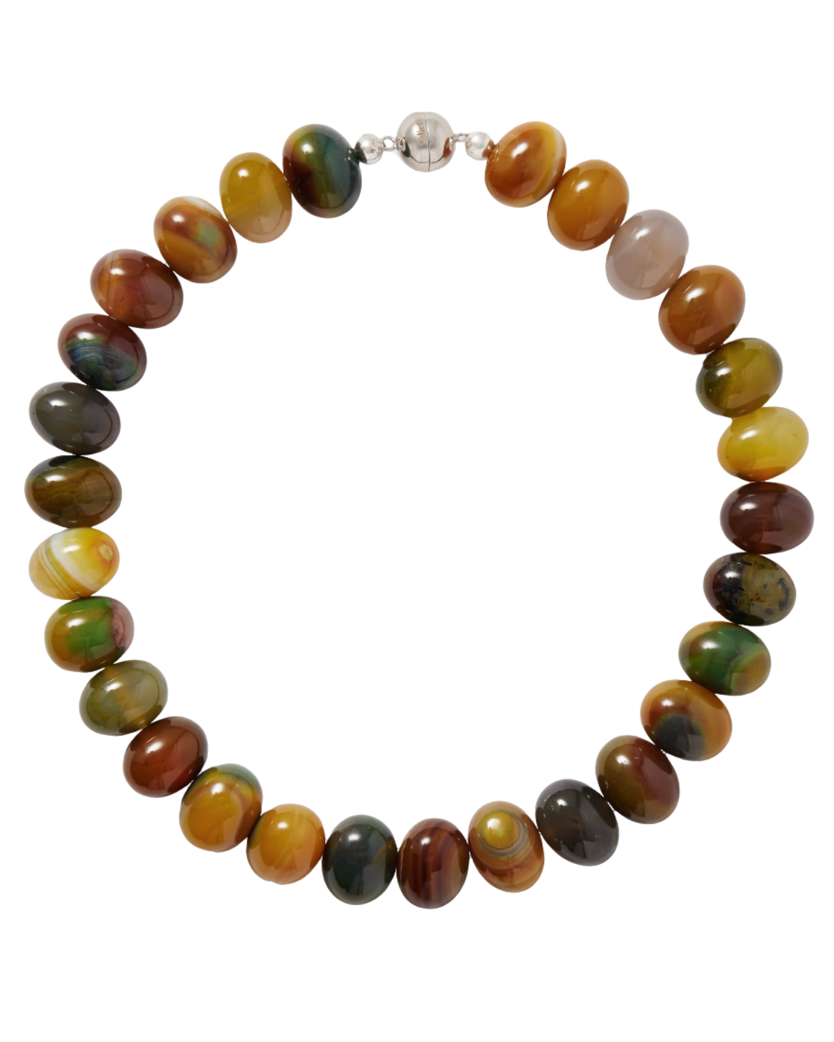 NET-A-PORTER (US) Odette silver-tone agate necklace - green - One Size