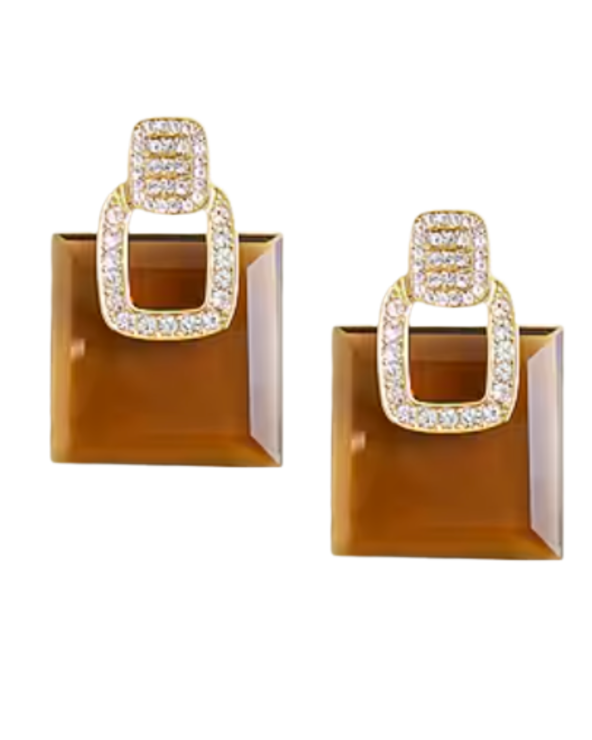 jcrew Square gemstone stud earrings