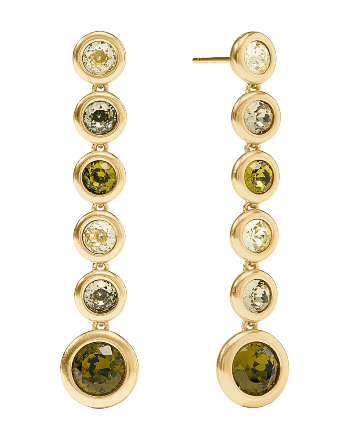 julie vos rainbow tier earring green