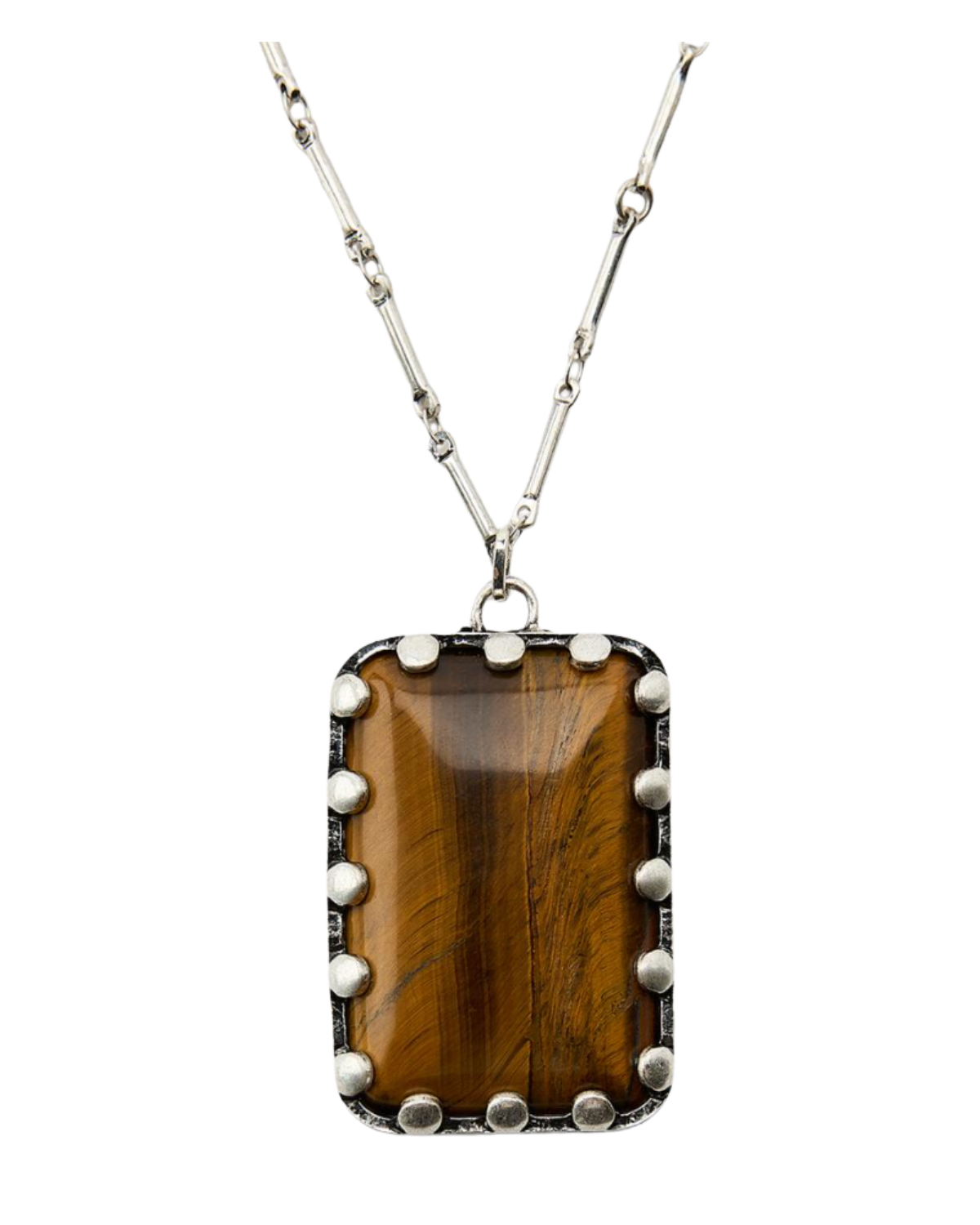 link and stone necklace