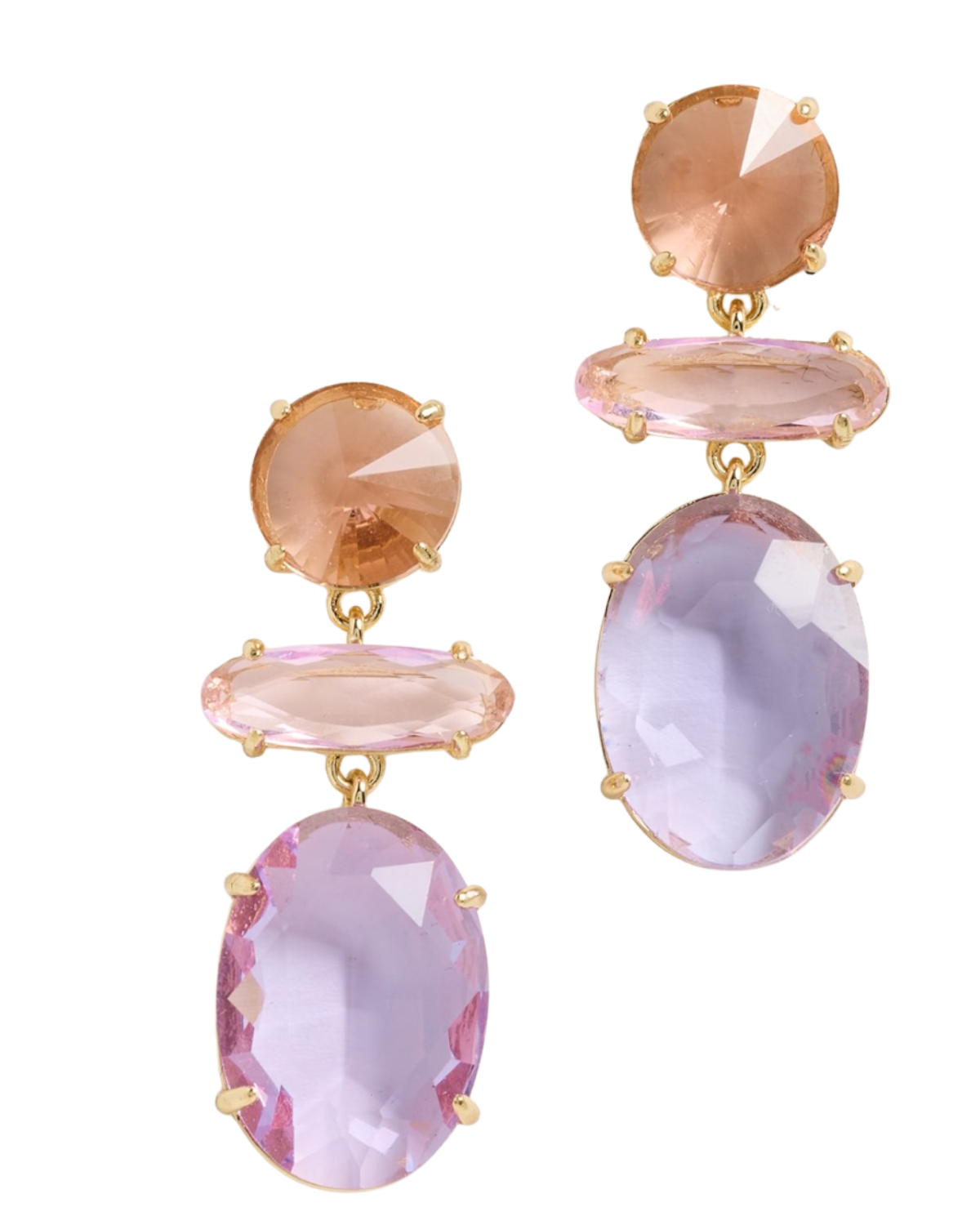 shopbop Tri-Shape Drop Post Earrings