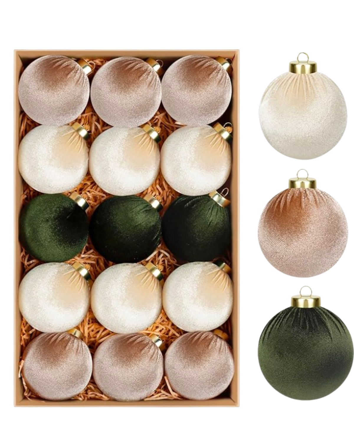 Velvet Christmas Ornaments Ball,