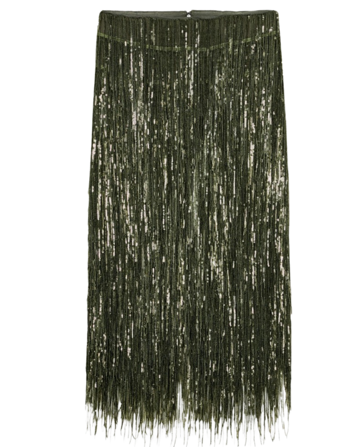 dark green sparkle skirt