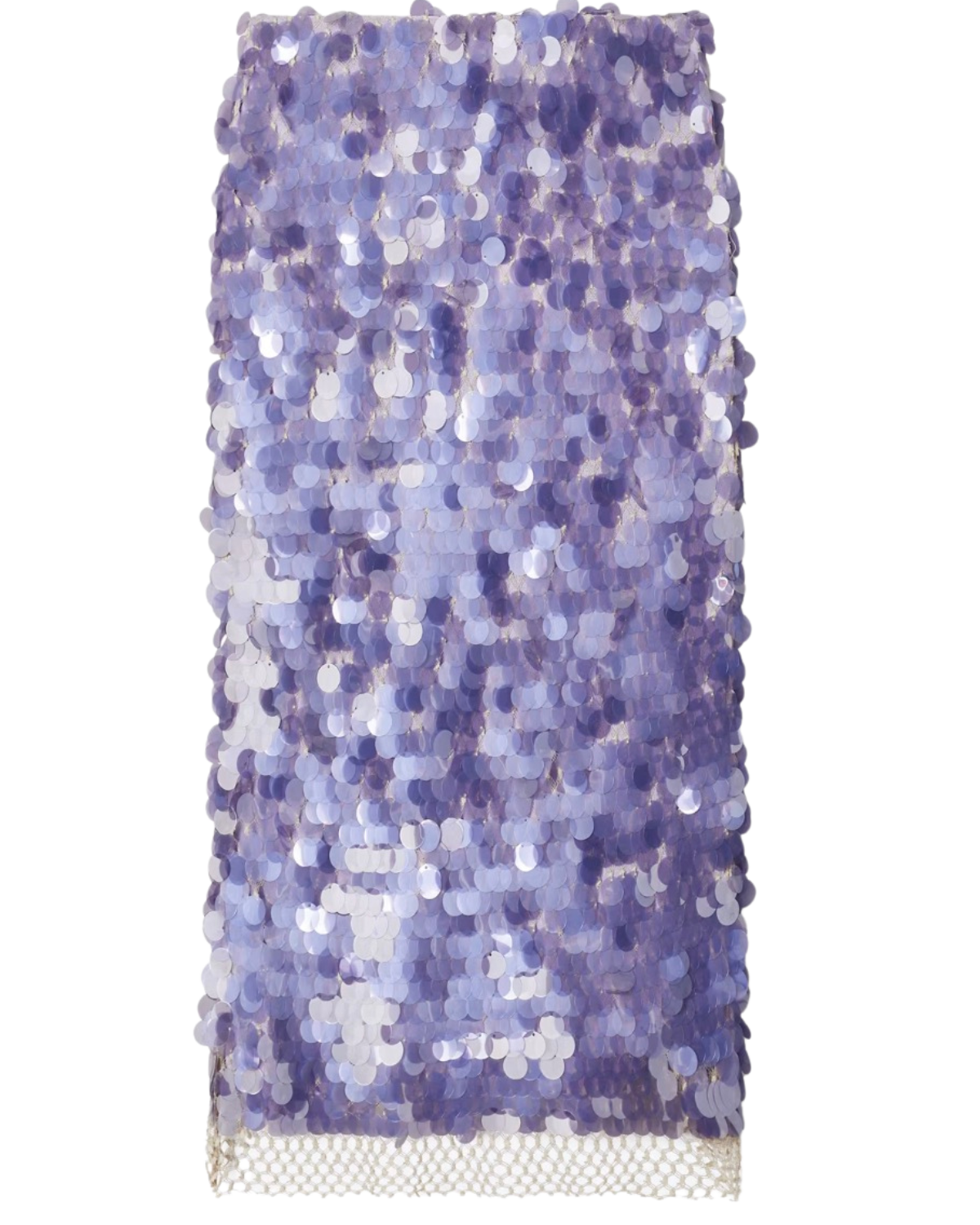 purple sequin midi skirt