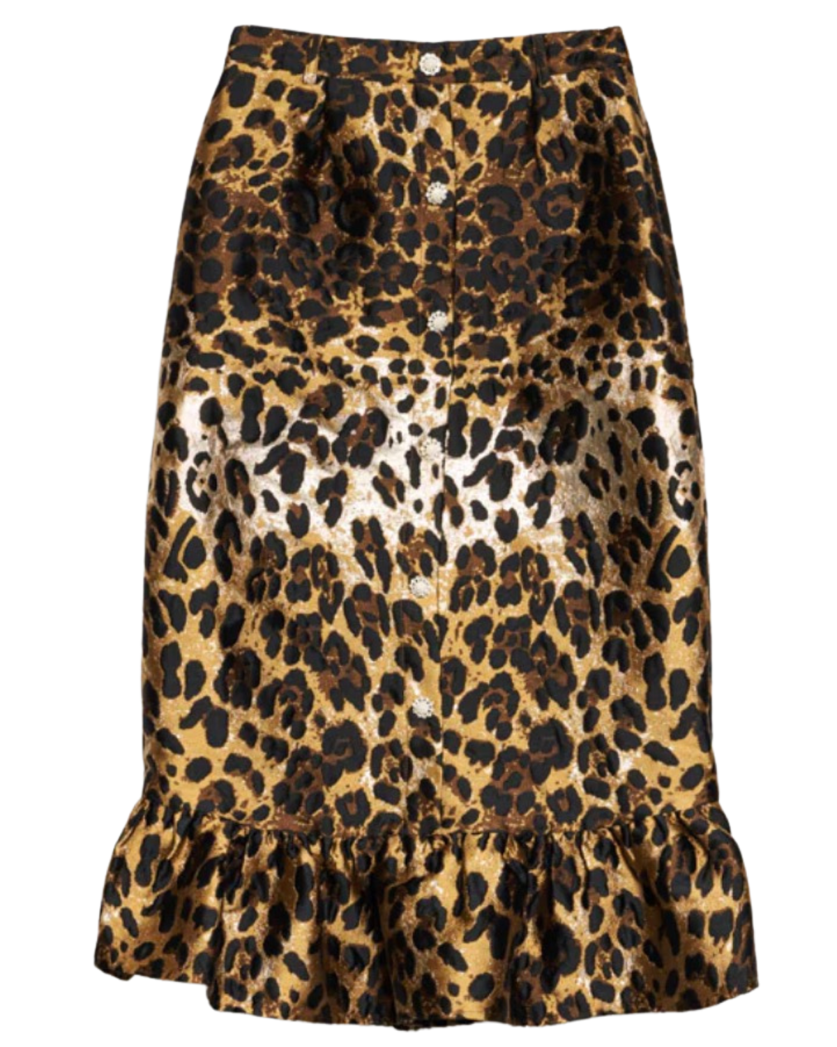 ruffle cheetah skirt