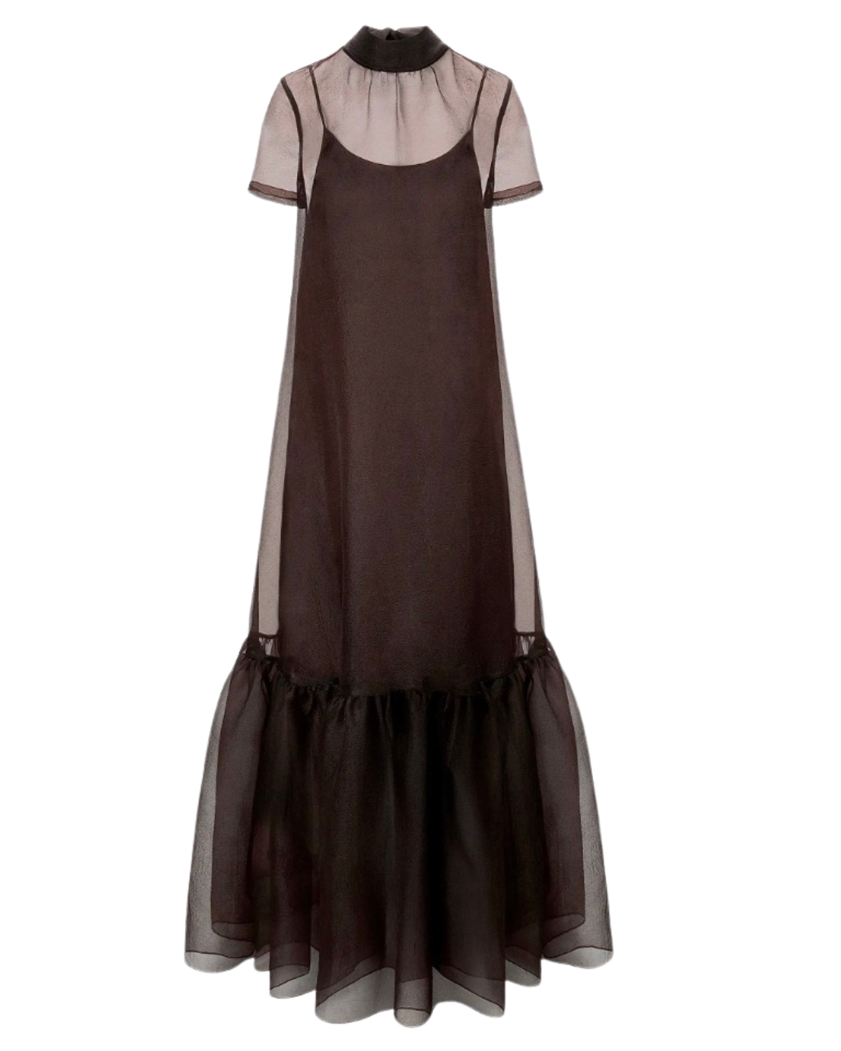 saks Calluna Organza Maxi Dress