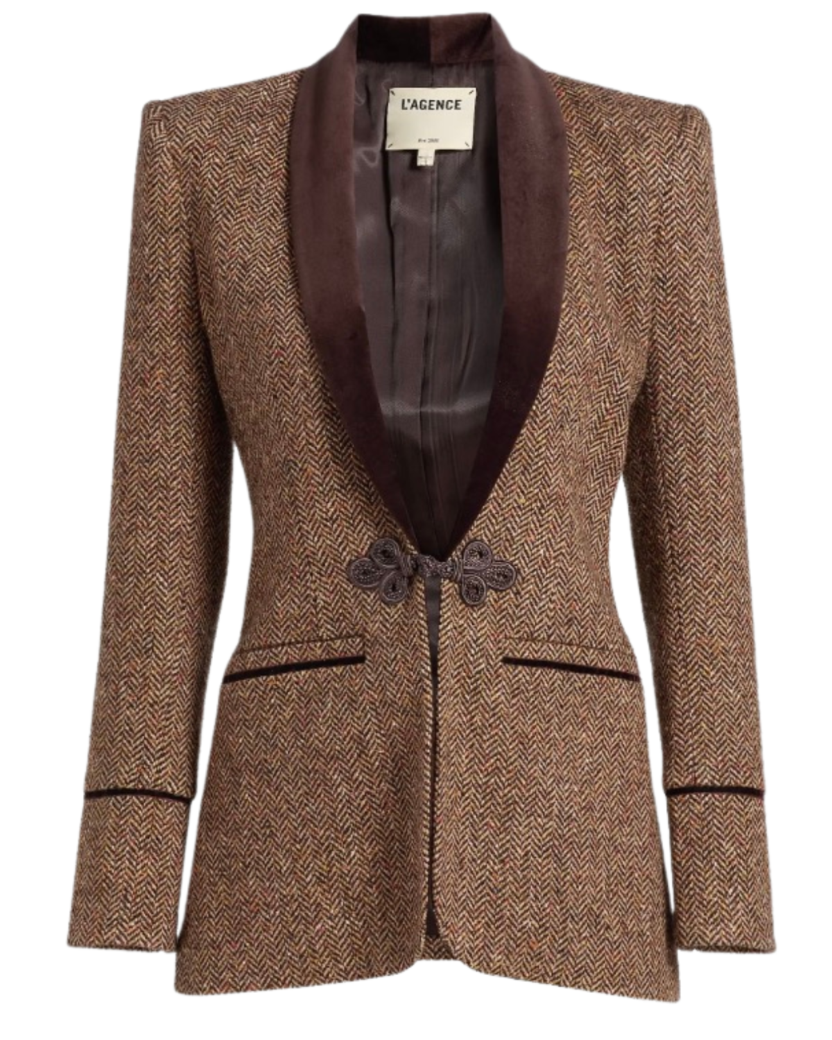 saks Gable Tweed Blazer