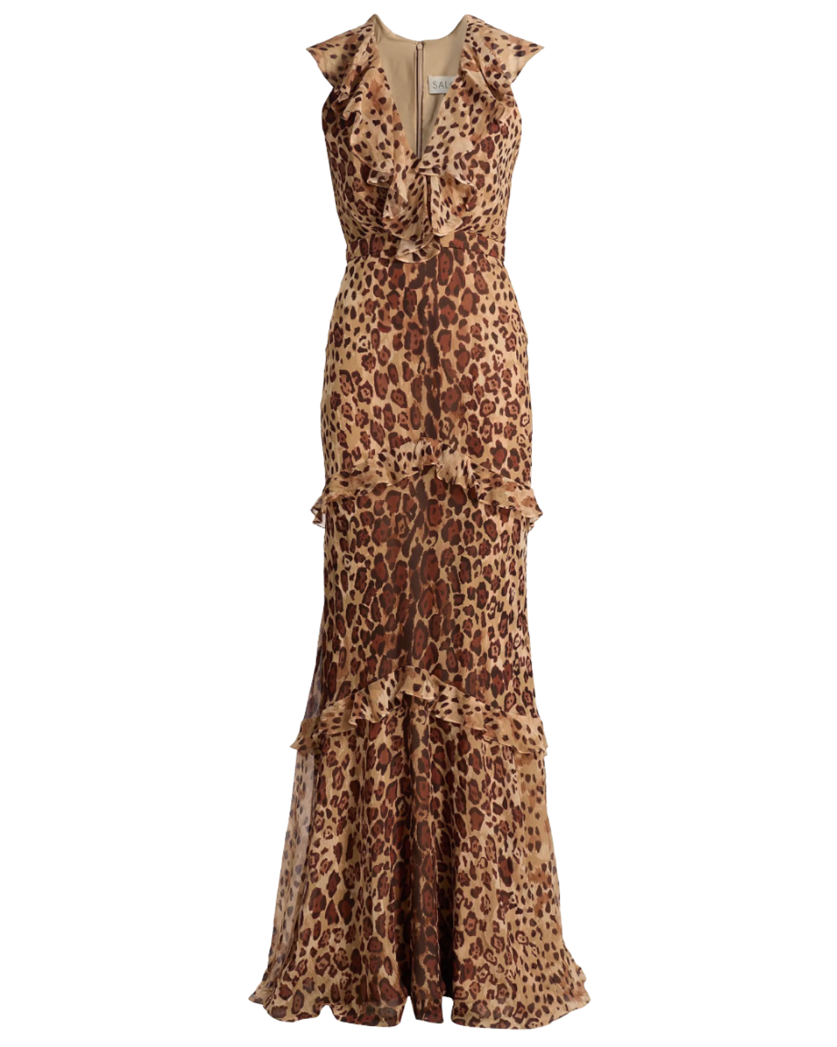 Saloni Rita Leopard Print Maxi Dress