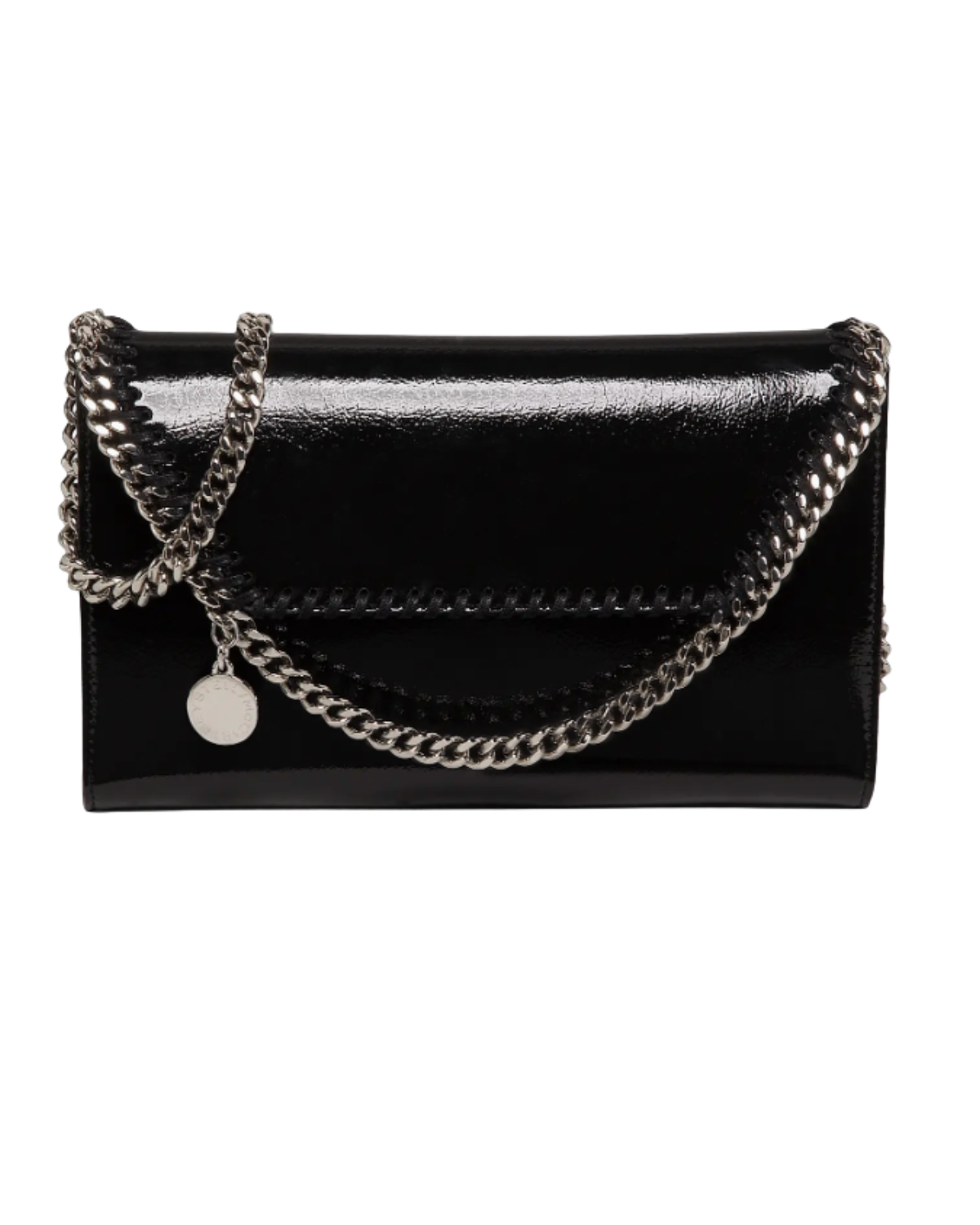 Stella McCartney Fabella Crinkle Faux Leather Crossbody Bag