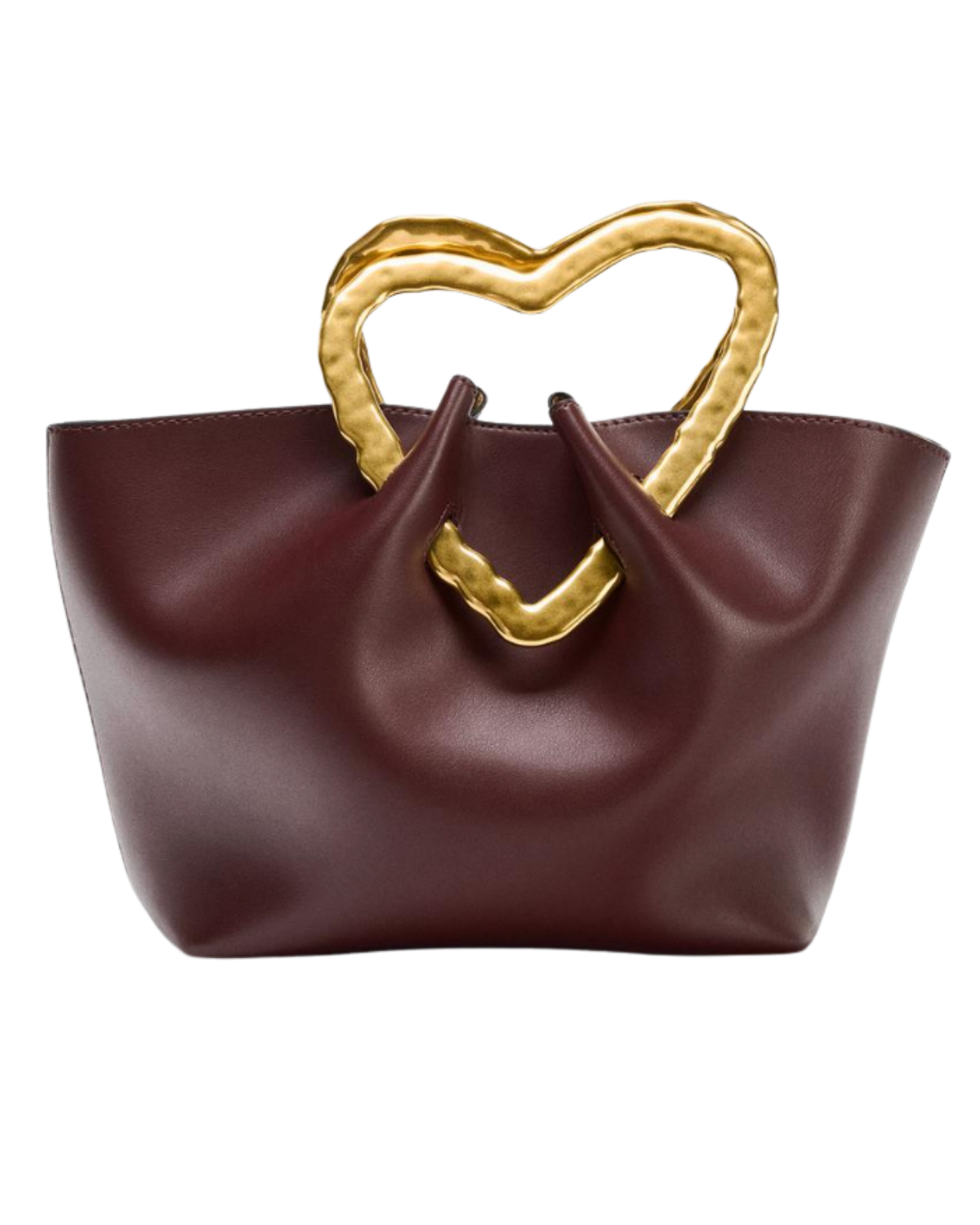 METAL-HANDLE HANDBAG zara heart