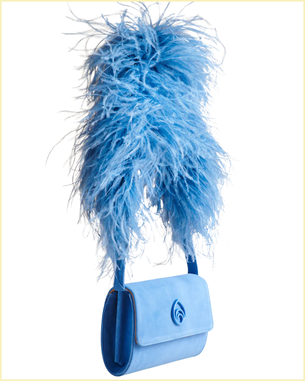 Lijadu Bird Bag in Sky Blue Suede