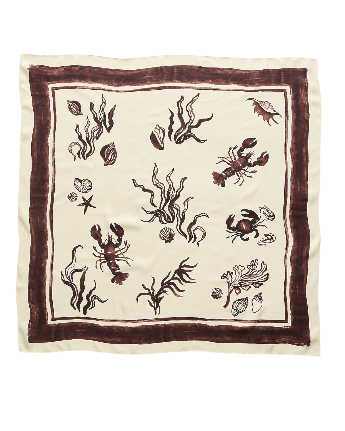Printed silk scarf