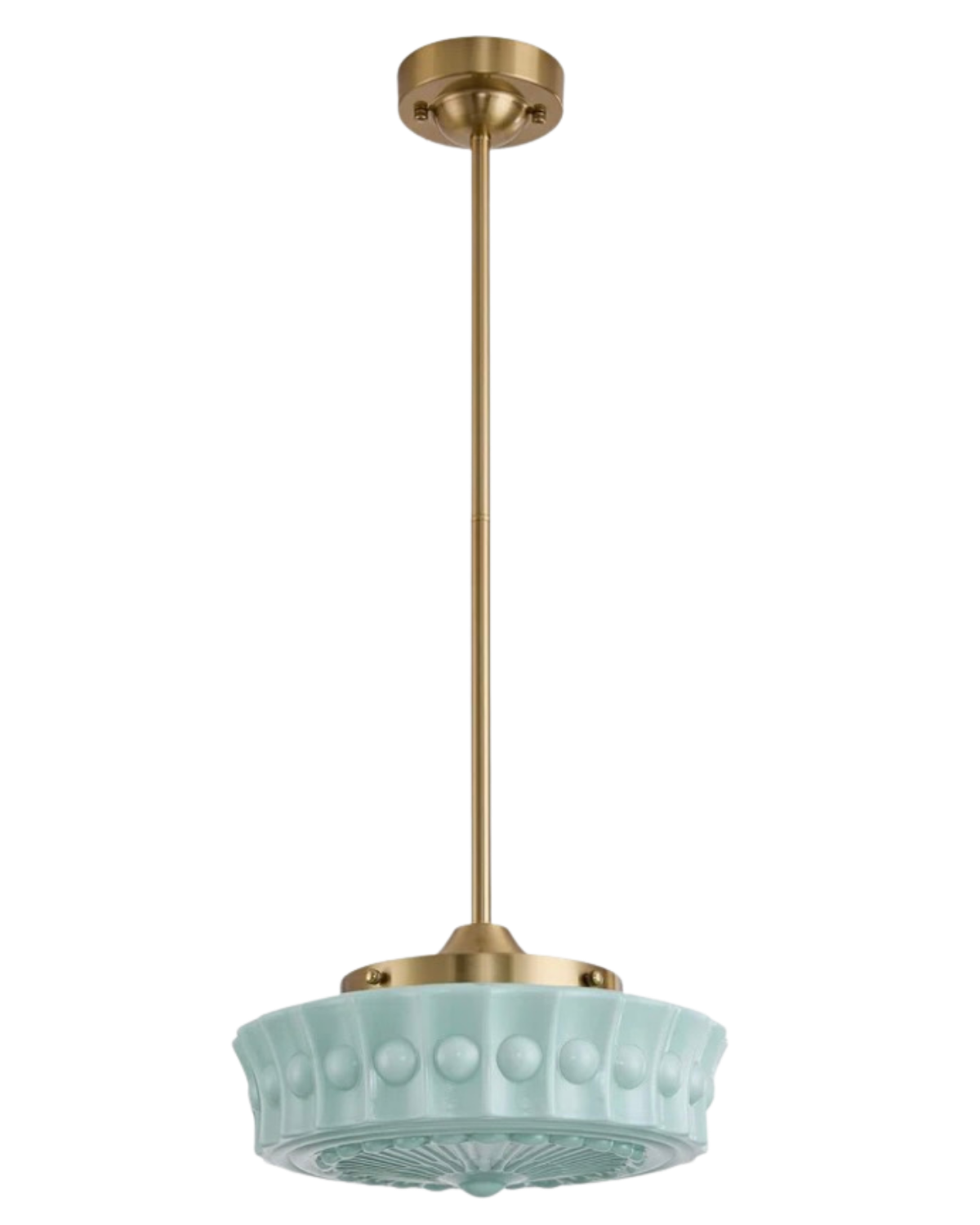 milk glass pendant light