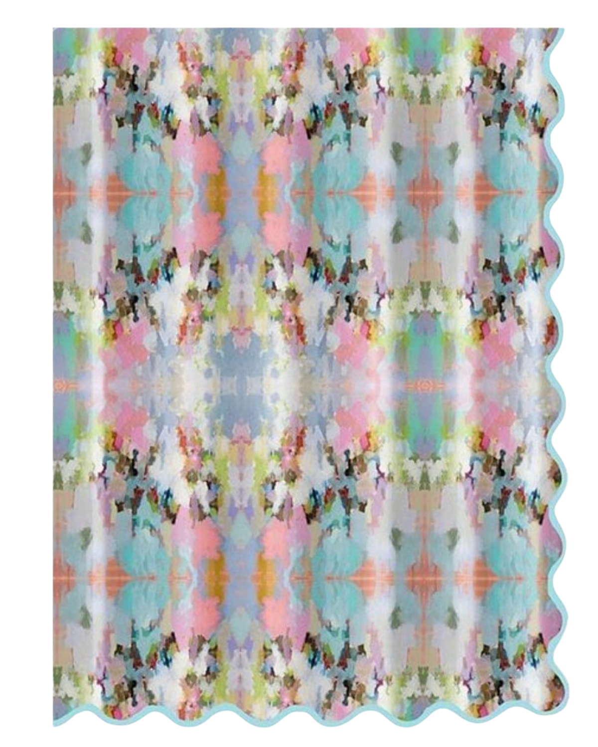 Brooks Avenue Scalloped Shower Curtain