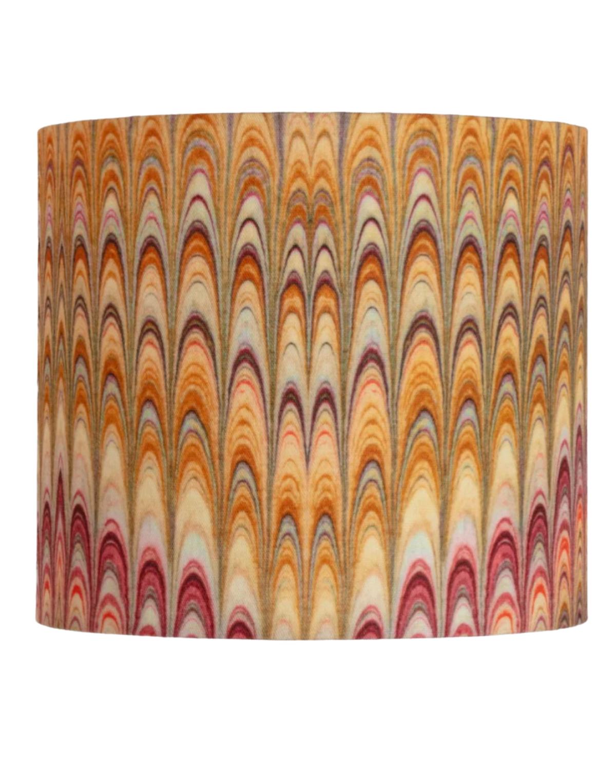 Dahlia Plumes Small Linen Lampshade