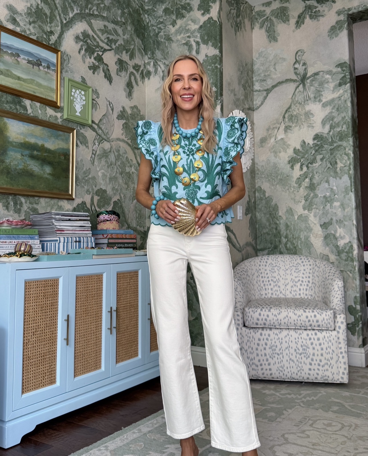 Avara embroidered top