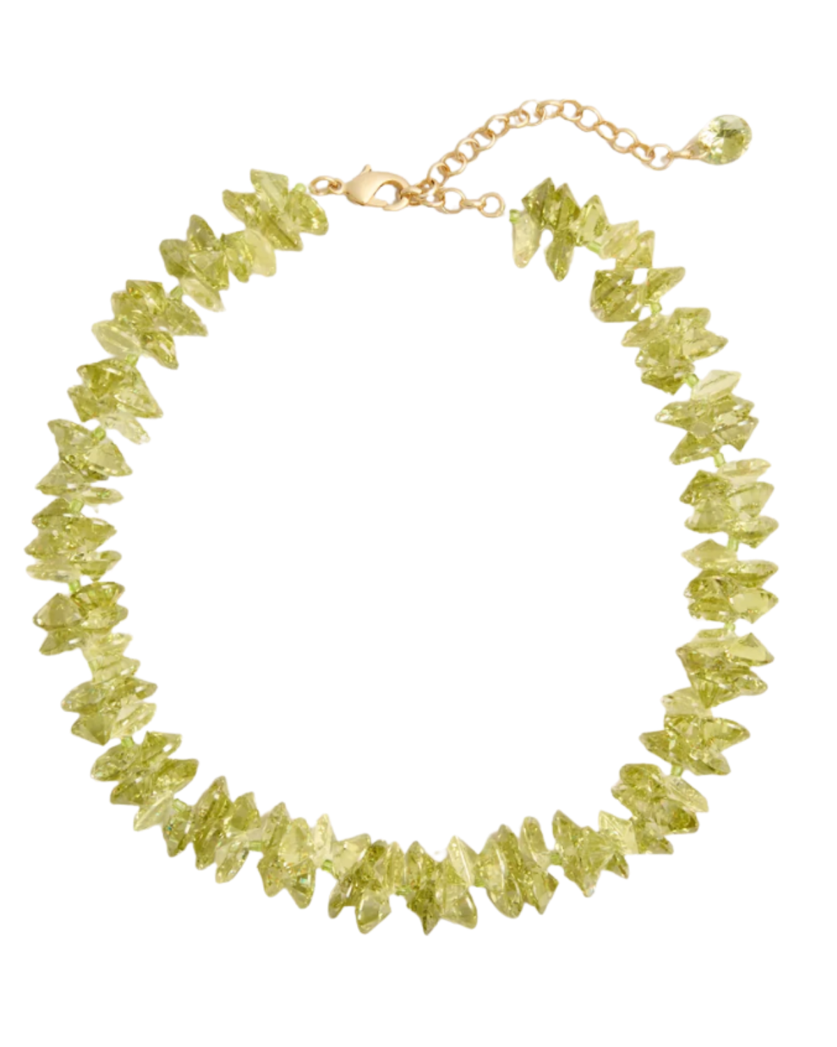 green beaded necklace