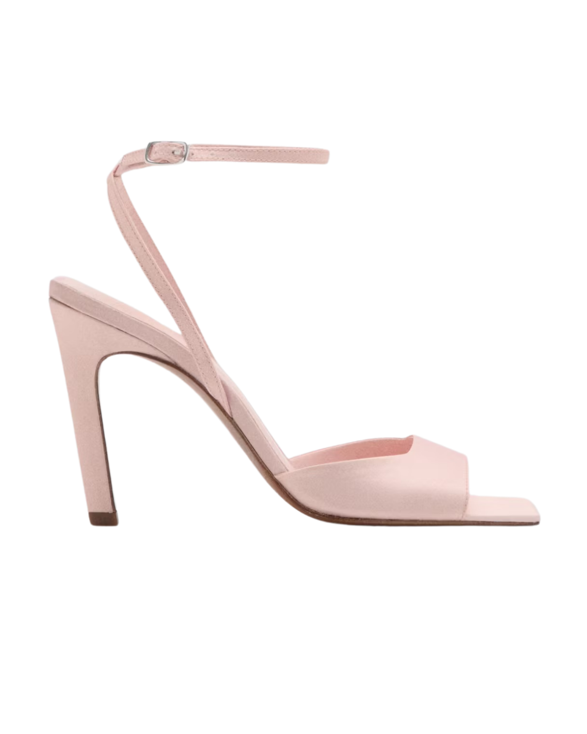 SATIN HIGH-HEELED SANDAL