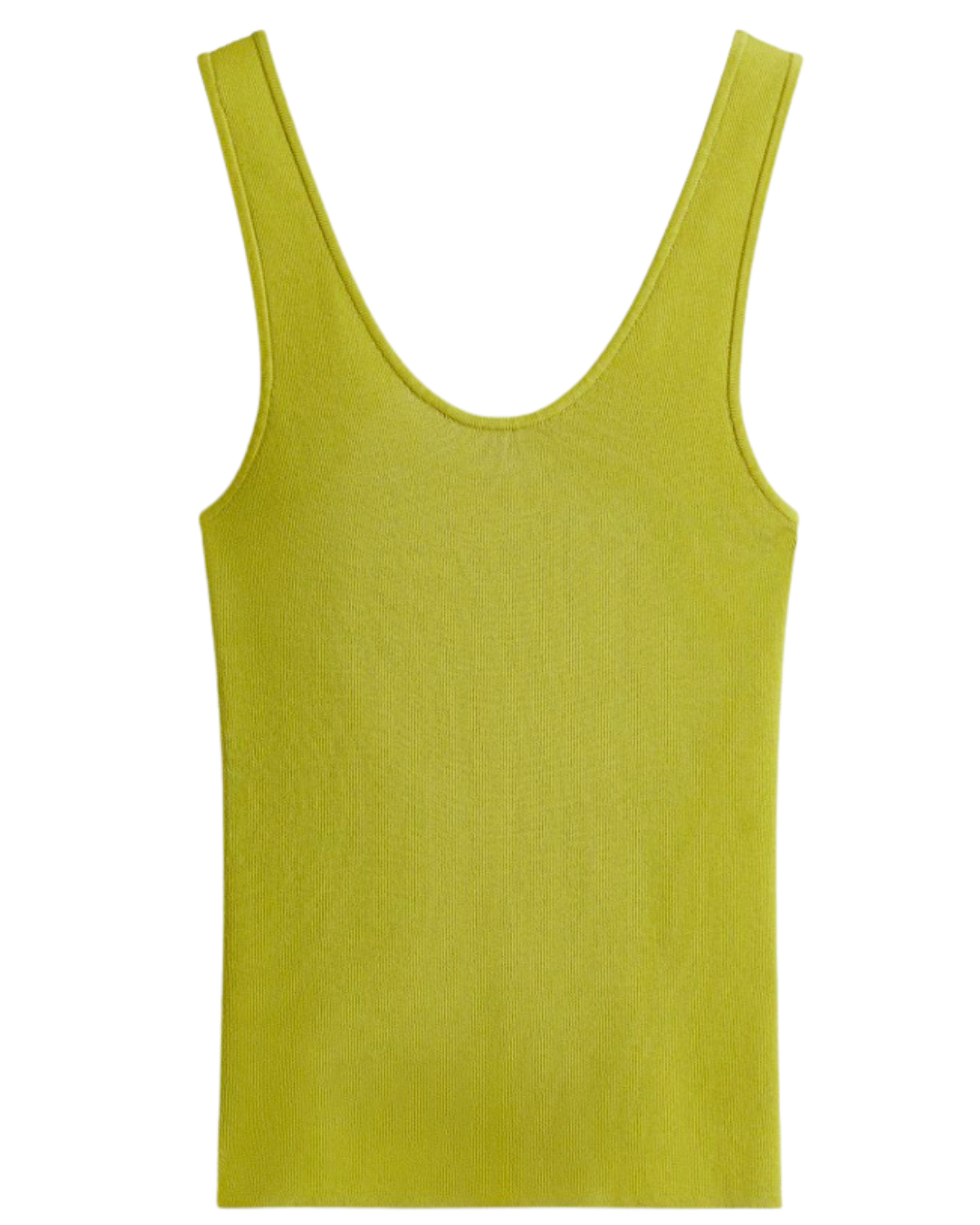 green knit tank top