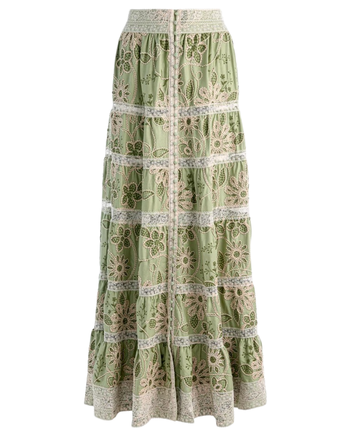 ADIRA EMBROIDERED MAXI SKIRT