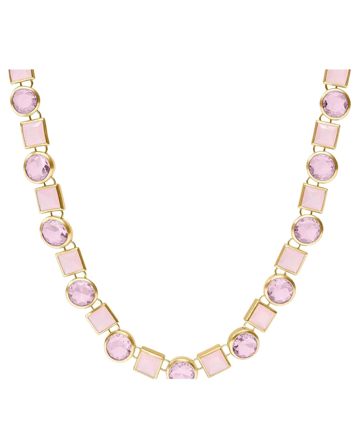 Jolie tennis necklace pink