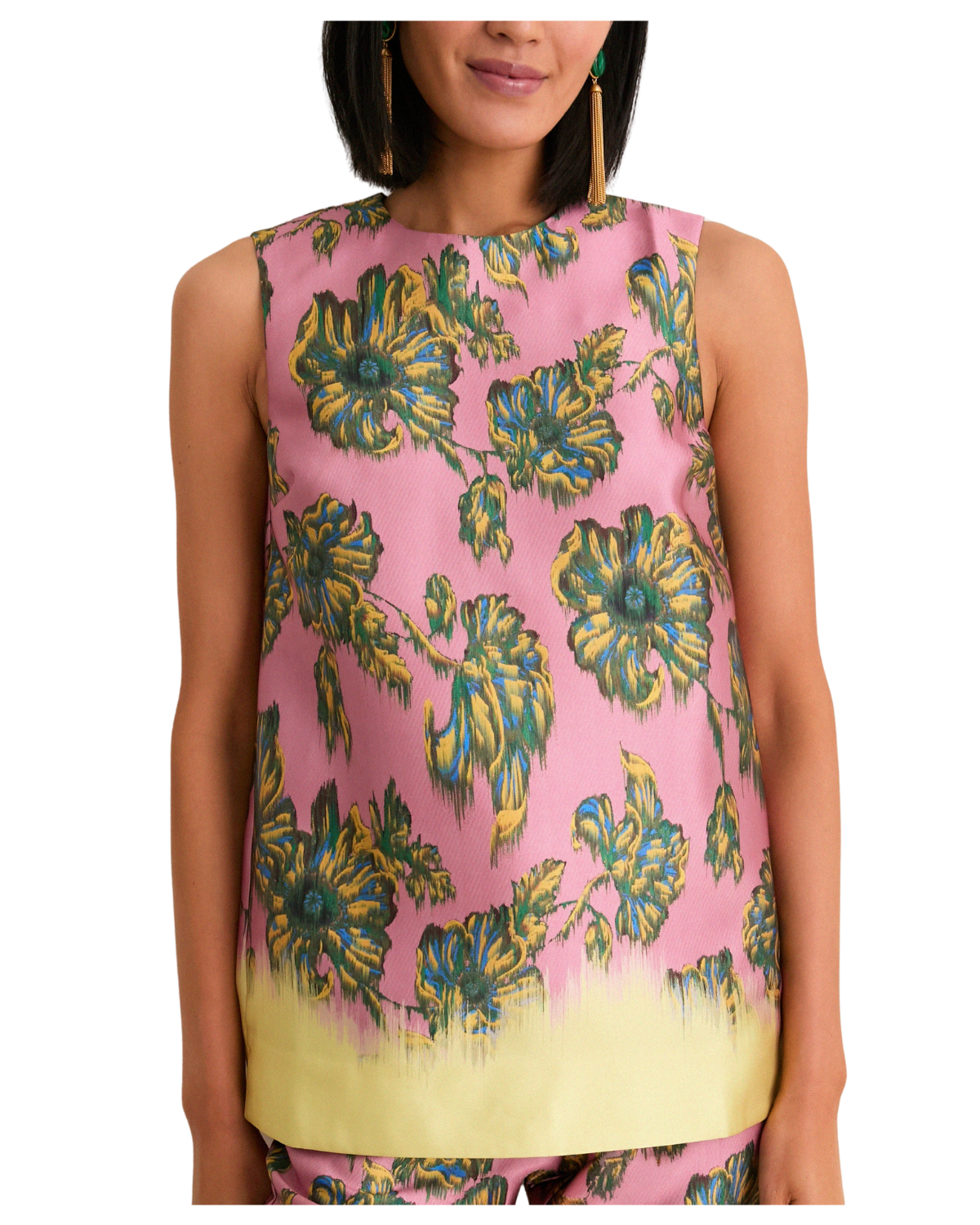 multi faye tunic top