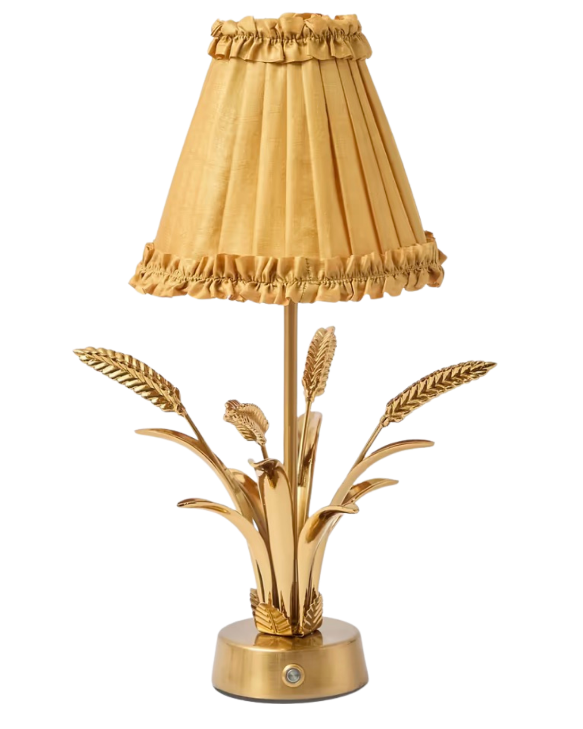 Caramel Frilled Silk Lampshade (18cm)