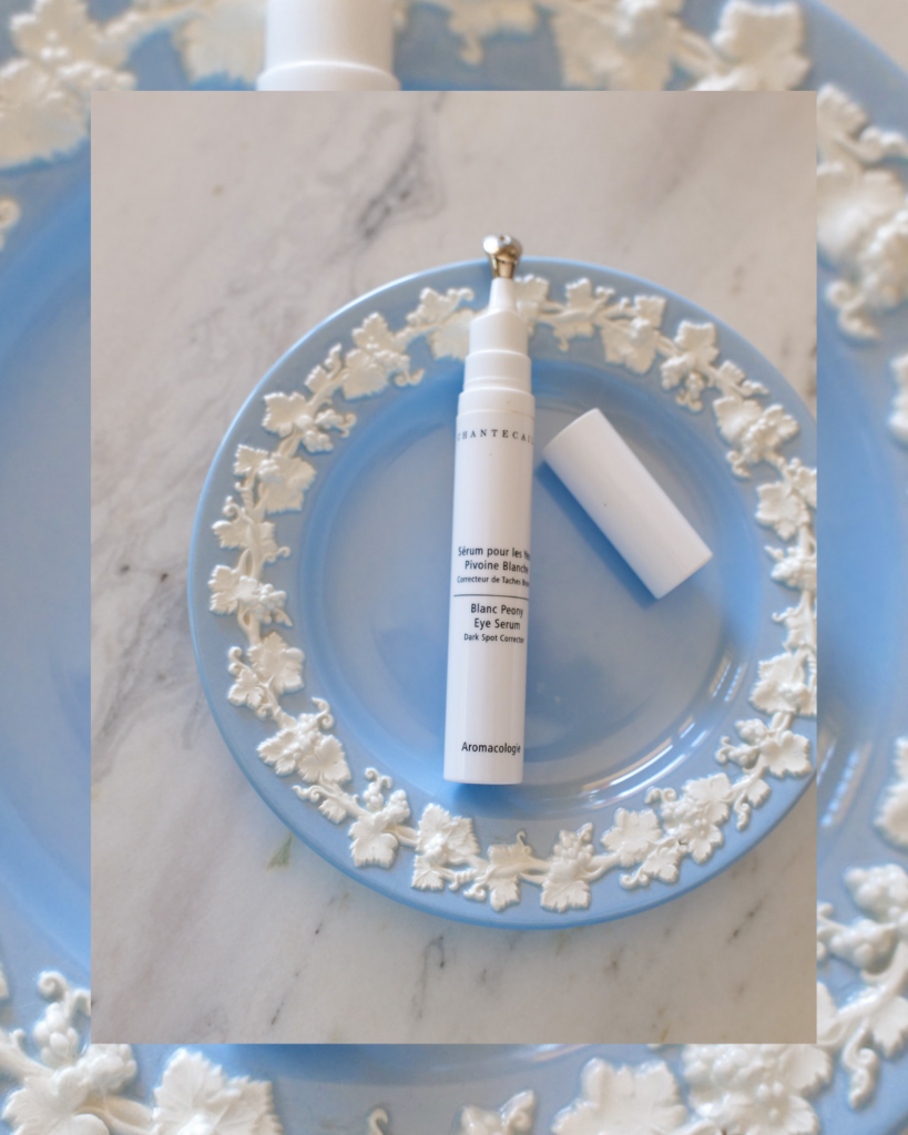 Chantecaille Blanc Peony Eye Serum for brighter, refreshed under-eyes and improved skin tone.
