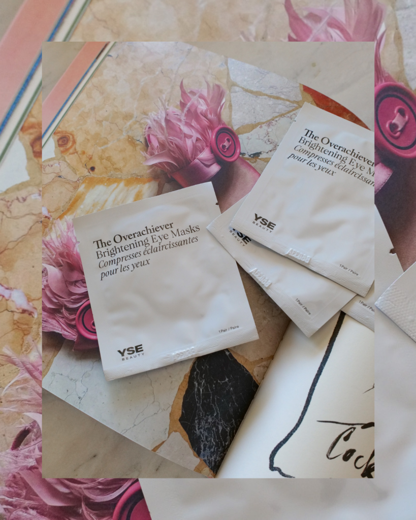 YSE Beauty The Overachiever Brightening and Depuffing Eye Masks for brighter, refreshed under-eyes.