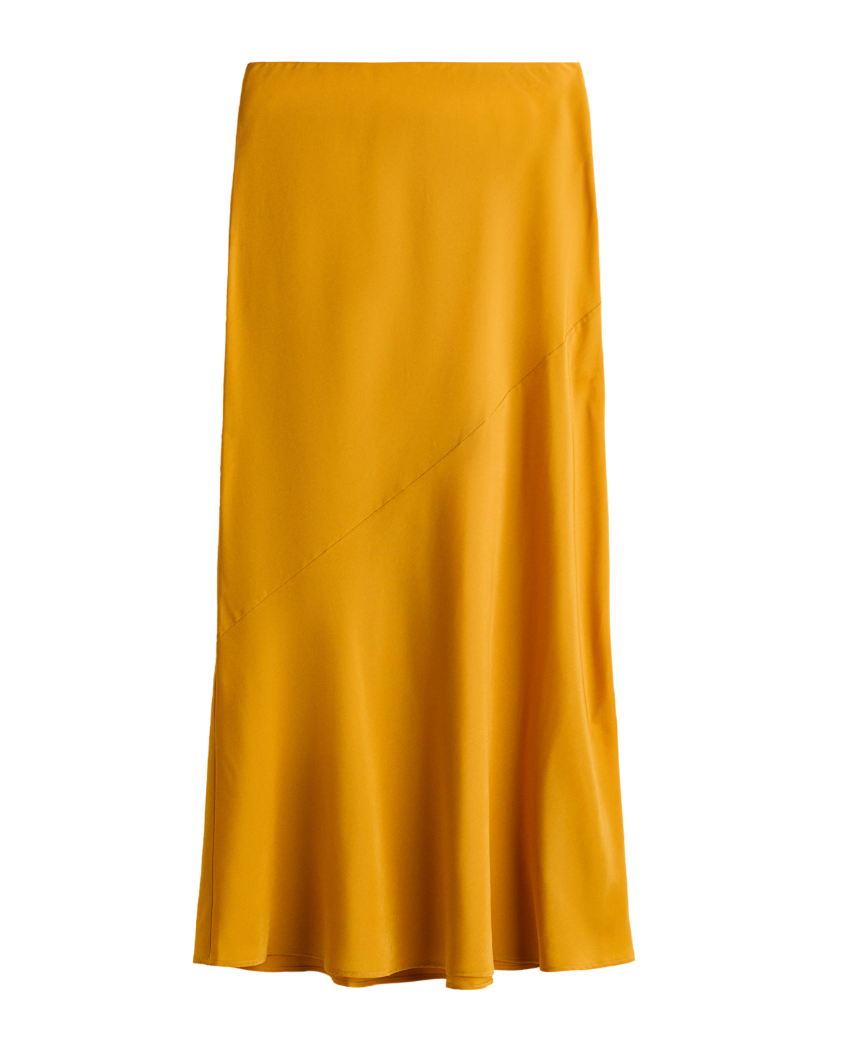 marigold satin skirt