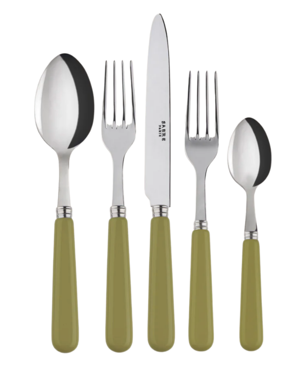 Sage Green Pop Unis 5 Piece Place Setting