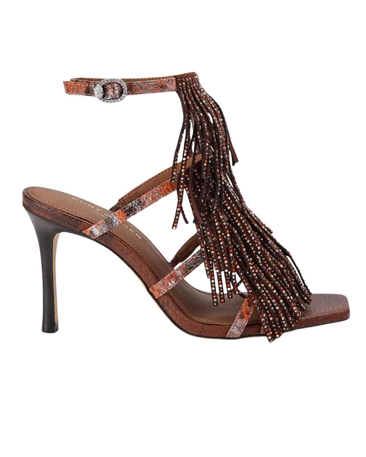 Kurt Geiger London Fringe Crystal Embellished Dress Sandals