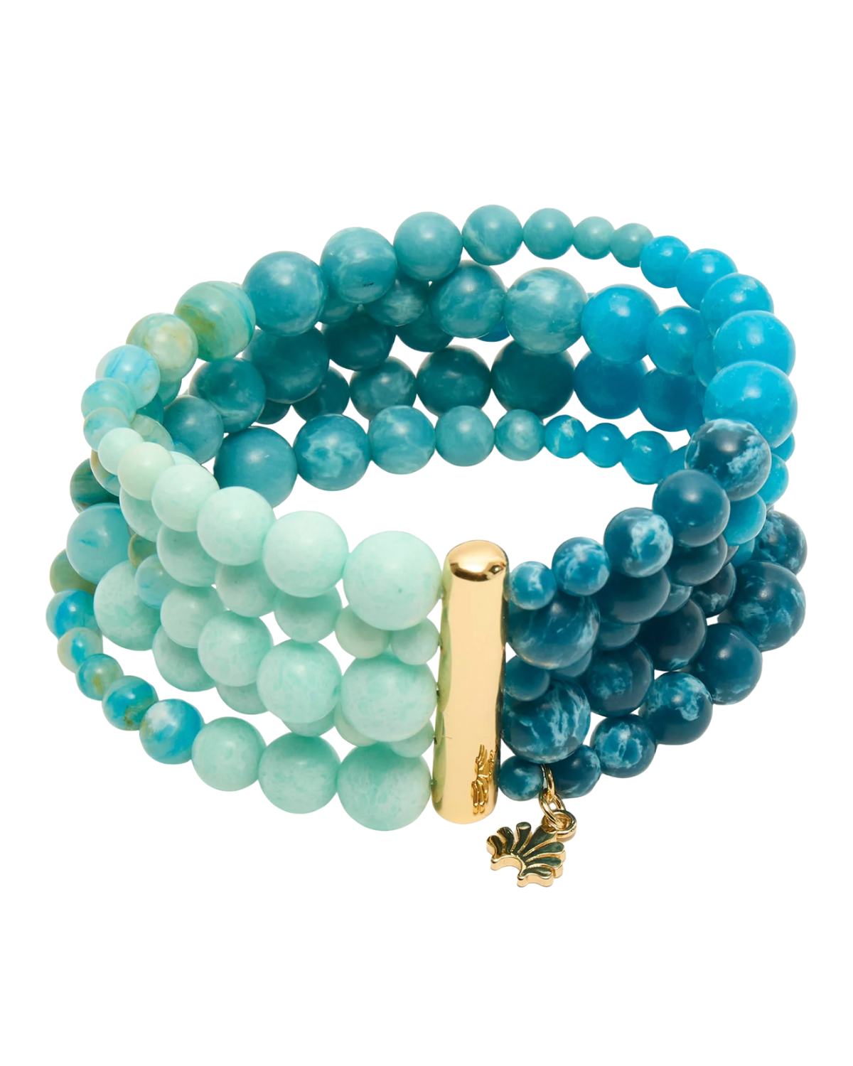 seafoam spray five strand bracelet