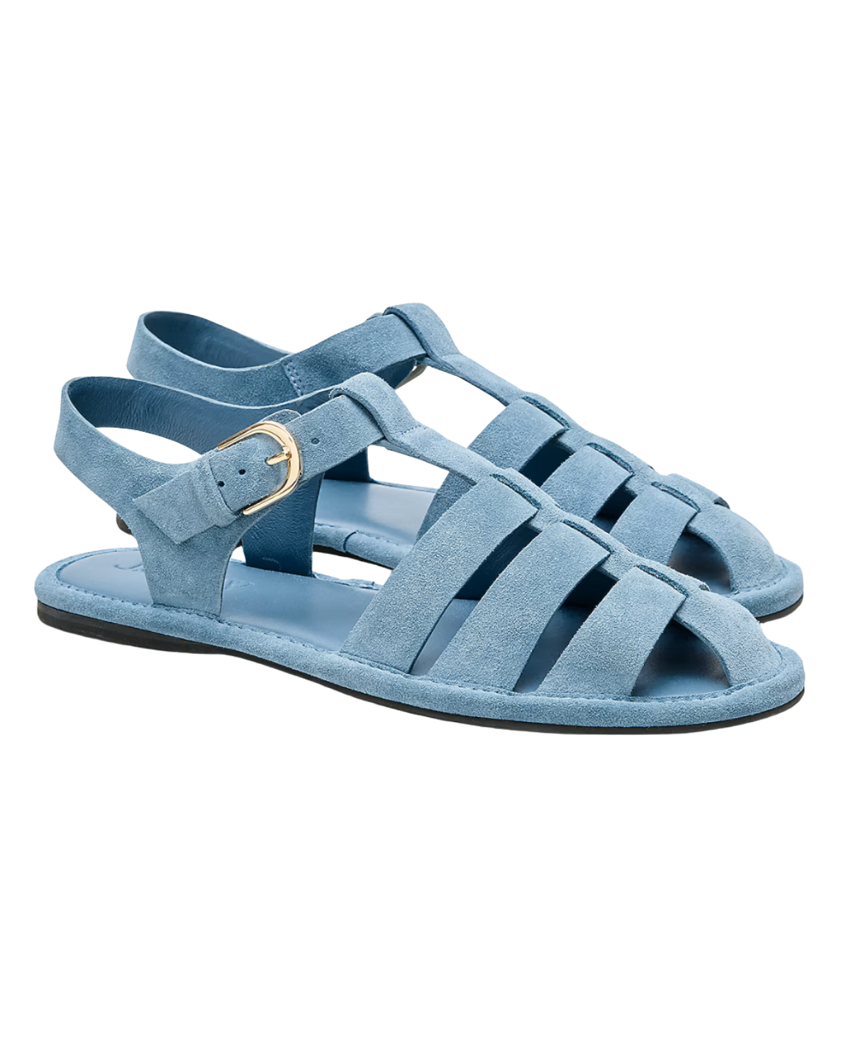 fisherman sandals denim suede