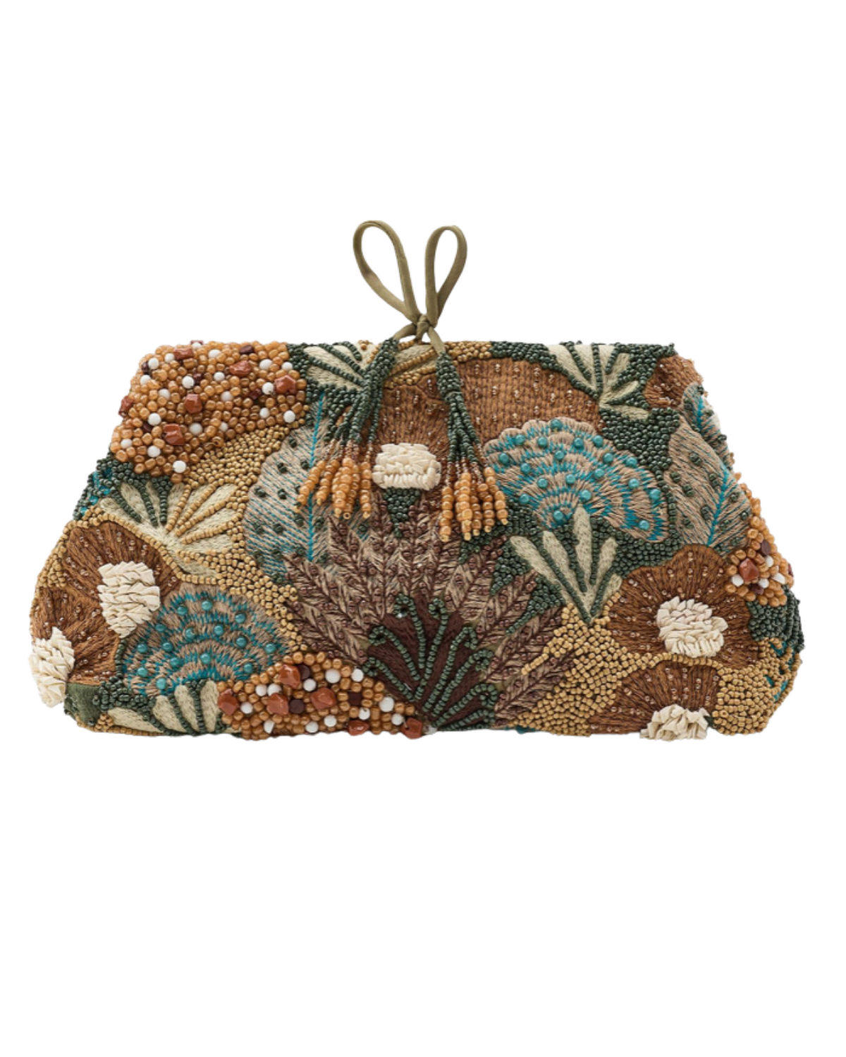 beaded embroidered clutch