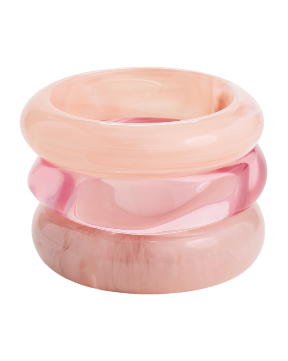 pink bangle bracelet set