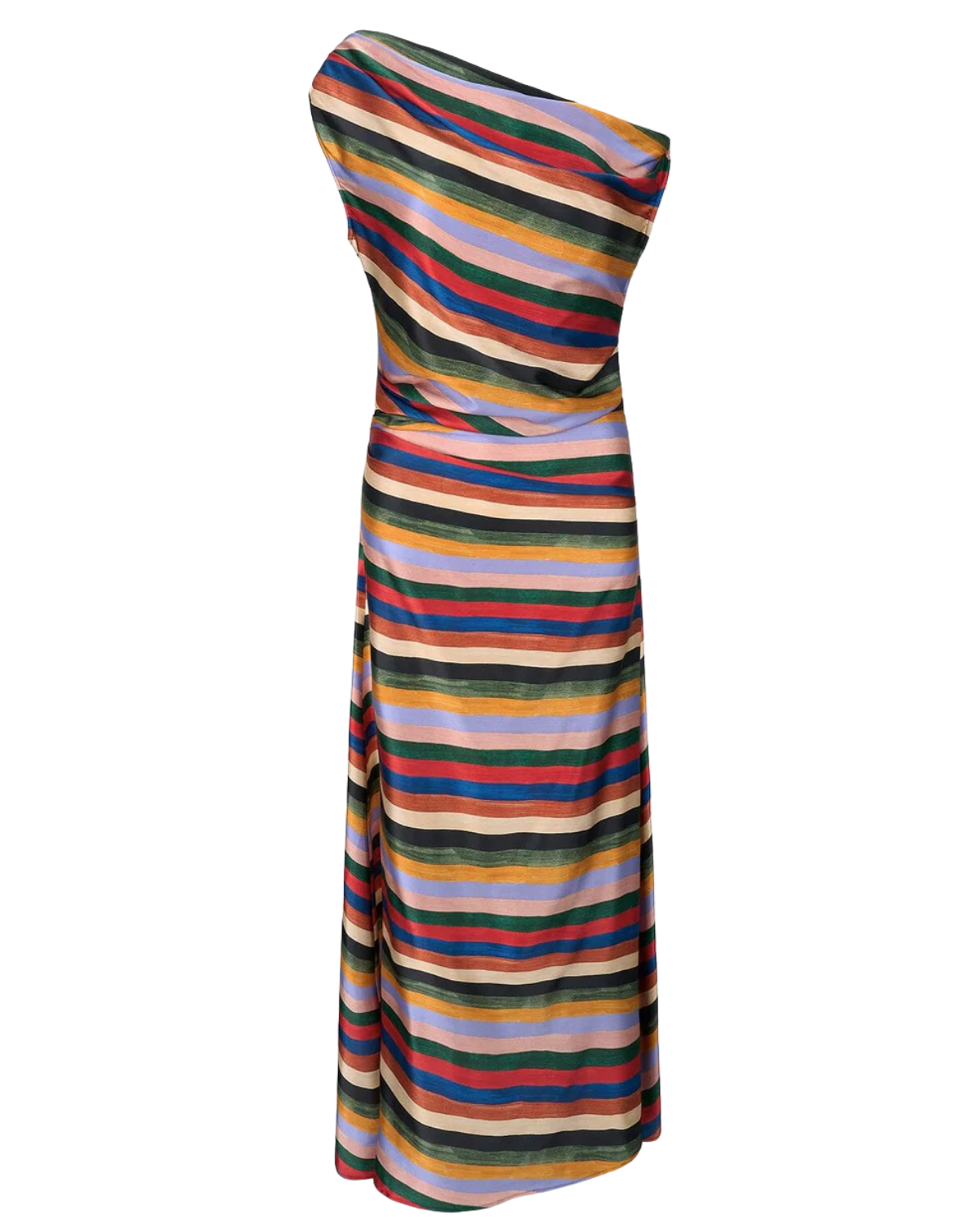 PHARE SILK MAXI DRESS | ARTIST STRIPE