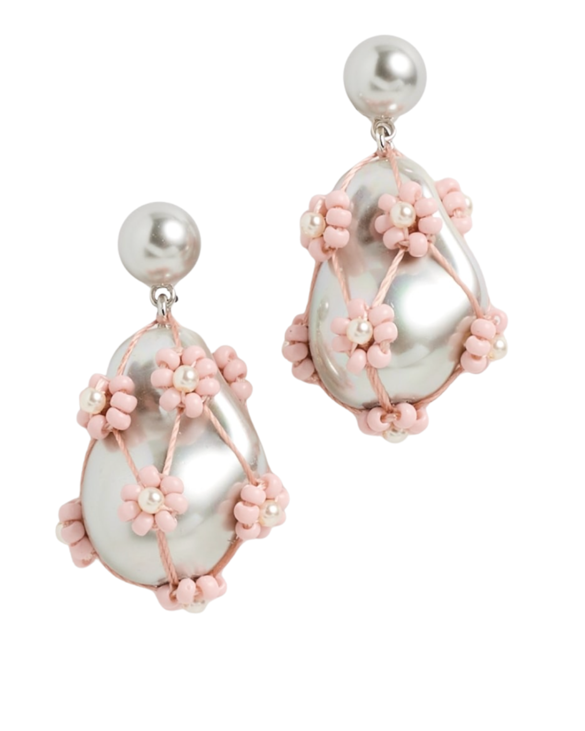 tORY BURCH Curiosity Beaded Pearl Drop Earrings