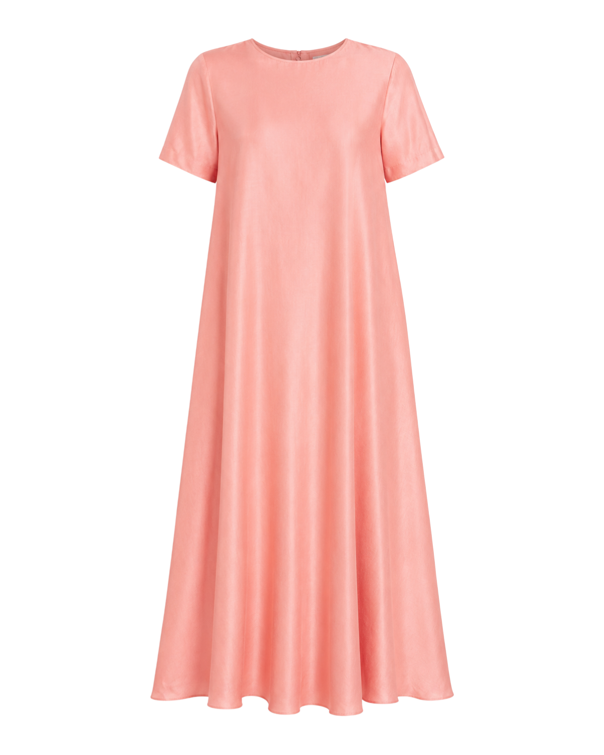 Viscose-Linen Trapeze Maxi Dress