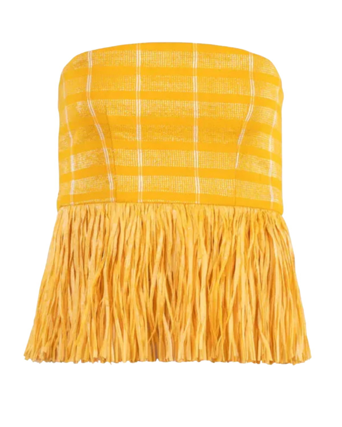ano raffia fringe top