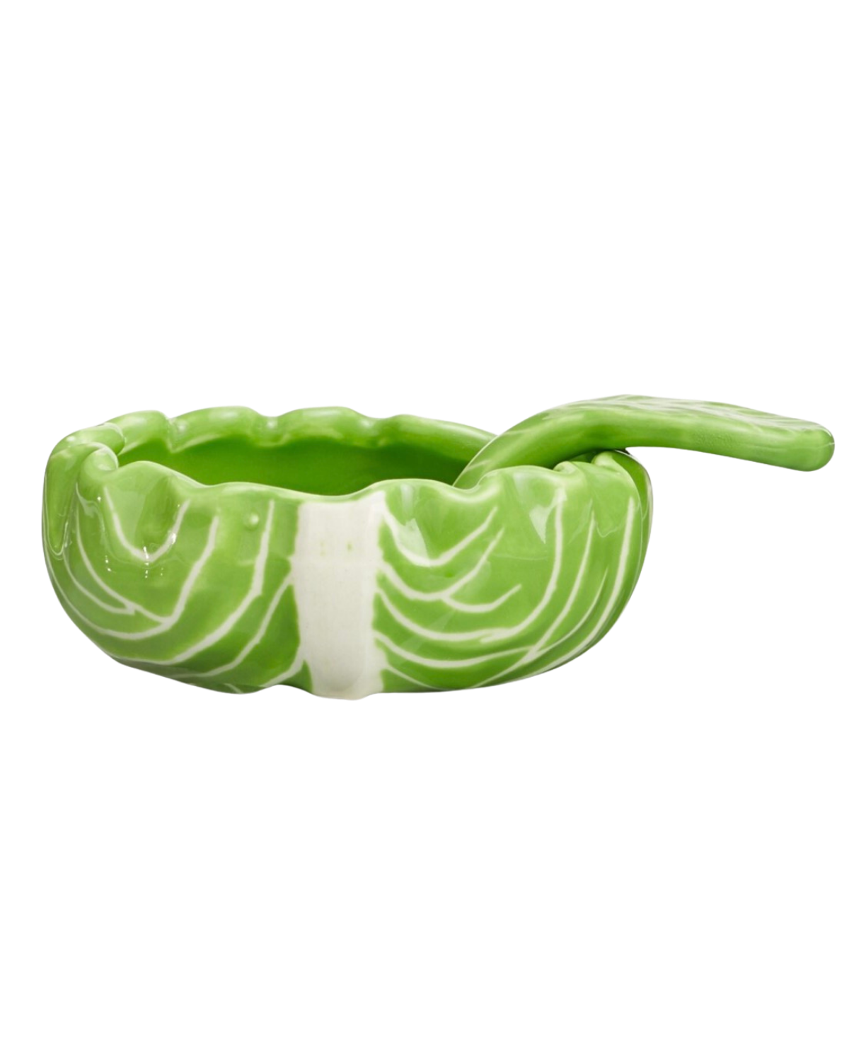 tory burch green lettuce ware salt cellar