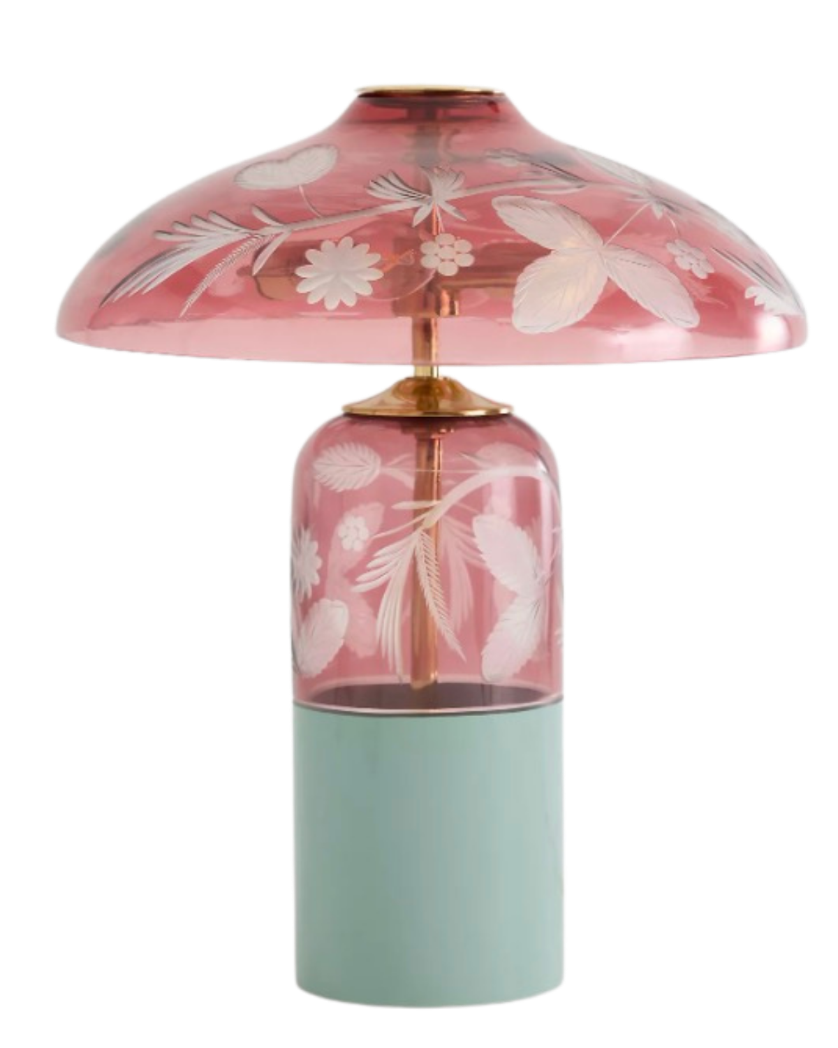 flower glass table lamp