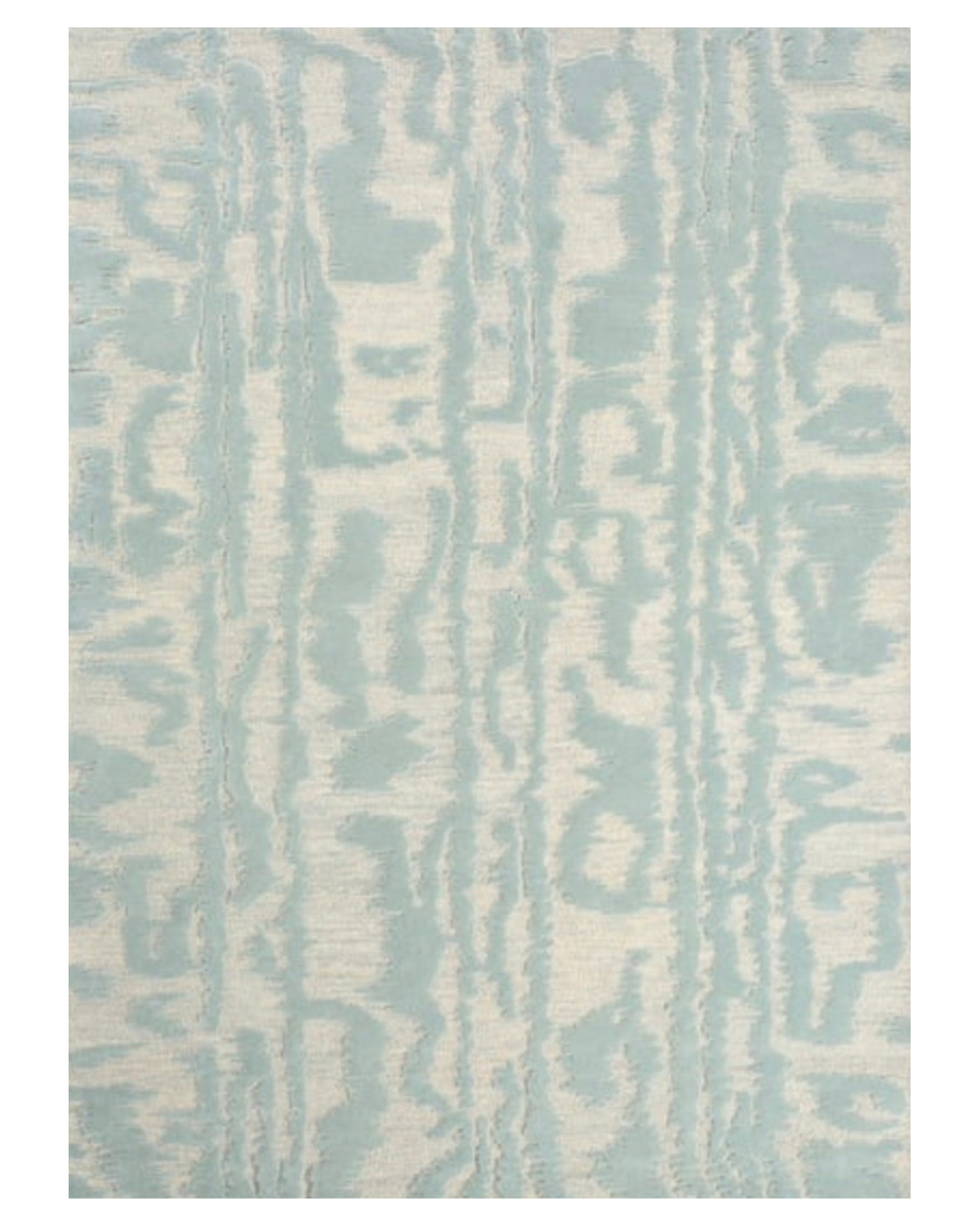 light blue and cream rug